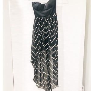 Brand new maxi dress in black and white.